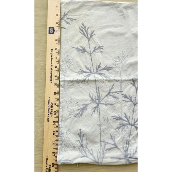 PILLOW COVERS-MARGARET MUIR-Light Ice Blue With Silver Blue Embroidery-Set of 2 - Picture 10 of 11